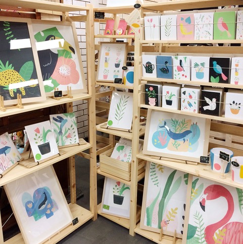 photo of art and cards display
