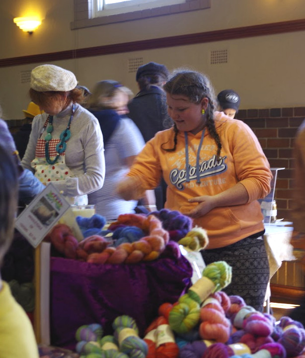 Photograph of a girl browsing the markets